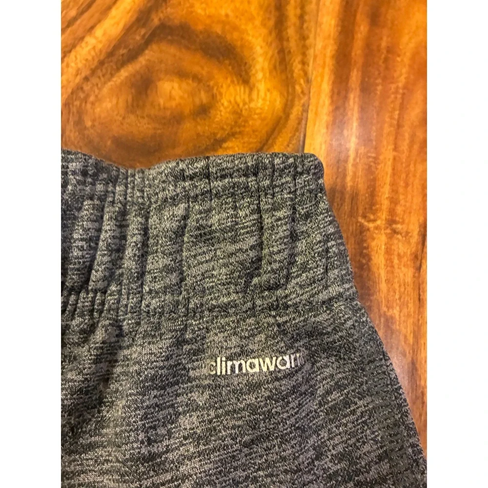 Adidas Climawarm Grey Heathered Wide Leg Sweatpants Baggy Fleece Joggers Mens M